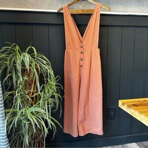 Sienna‎ Sky Jumper Wide Cropped Leg Sleeveless Terracotta Size Small